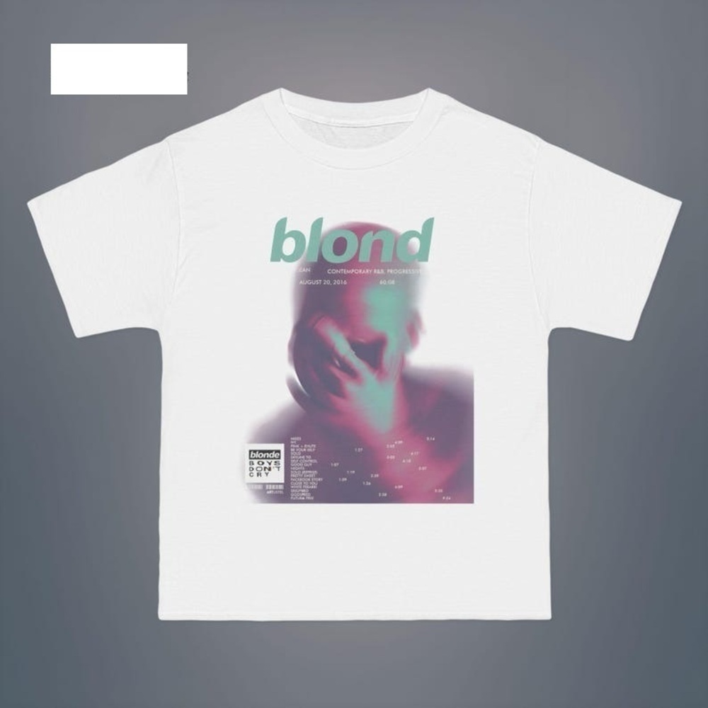 Frank Ocean Blond Shirt Frank Ocean Blond Album Tee Inspired Blonded T-shirt